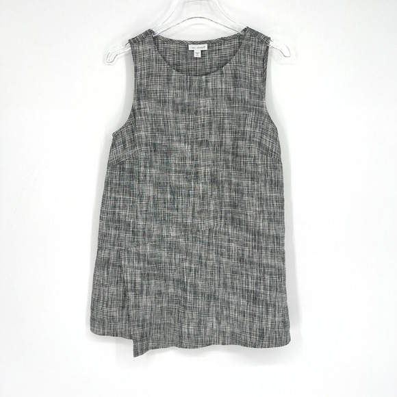Pure J Jill Top Womens PS Gray Linen Tank Top Boho Lightweight Classic - Picture 1 of 7